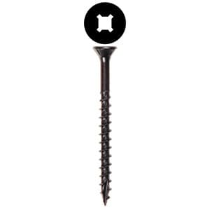 #8 x 2" Flat Head Assembly Screw, Combo Drive Coarse Thread with Nibs and Type 17 Auger Point, Zinc, Box of 4 Thousand by Wurth