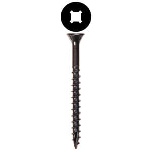 #8 x 2-1/2" Flat Head Assembly Screw, Combo Drive Coarse Thread with Nibs and Type 17 Auger Point, Zinc, Box of Thousand by Wurth