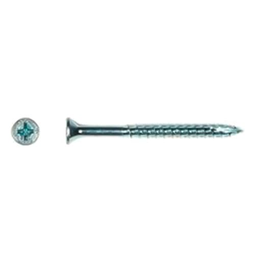 #8 x 2-1/4" Flat Head Assembly Screw, Phillips Drive Coarse Thread with Nibs and Type 17 Auger Point, Black, Box of 3.5 Thousand by Wurth