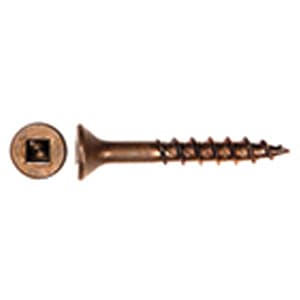 #8 x 2-1/4" Flat Head Assembly Screw, Square Drive Coarse Thread and Regular Point, Lubricated, Box of 3 Thousand by Wurth