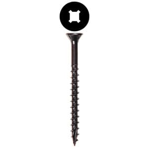 #8 x 3" Flat Head Assembly Screw, Combo Drive Coarse Thread with Nibs and Type 17 Auger Point, Zinc, Box of 2 Thousand by Wurth
