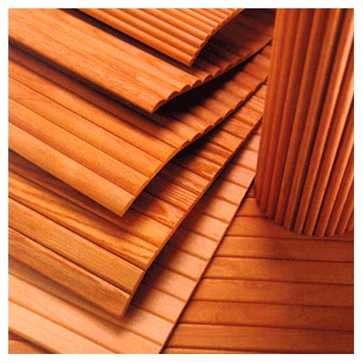 24" Solid Hardwood Tambour Door, 3/4" Flat-Top Radius Slat, Maple