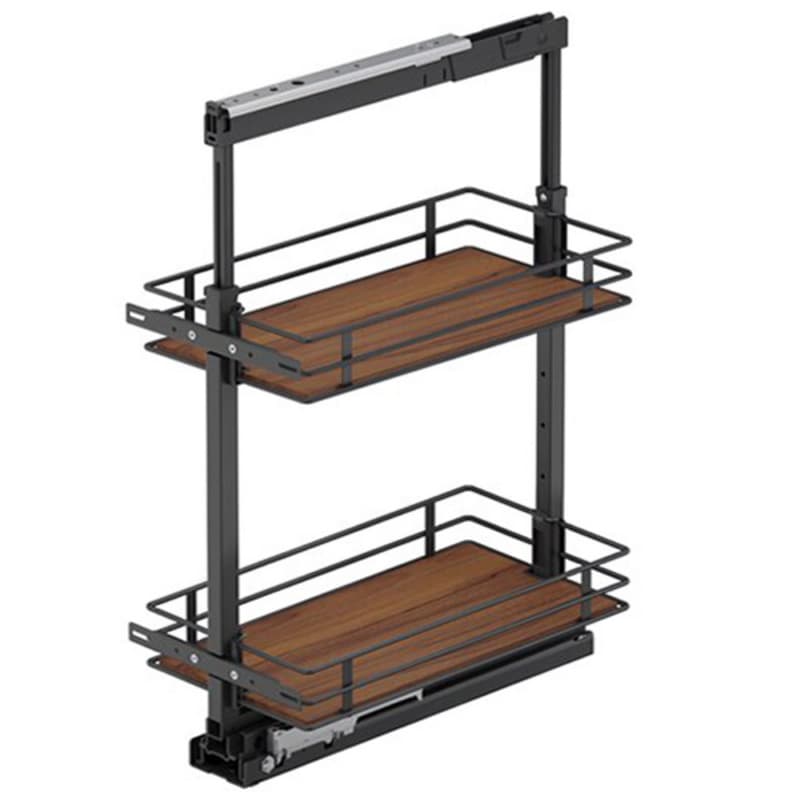 11" 2-Tier Scalea Pullout Basket with Soft Close, Walnut