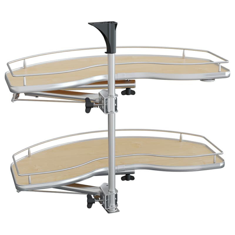 36.18" 2-Tier Scalea Blind Corner Pull-Out with Soft-Closing for 24" Cabinet Opening, Maple