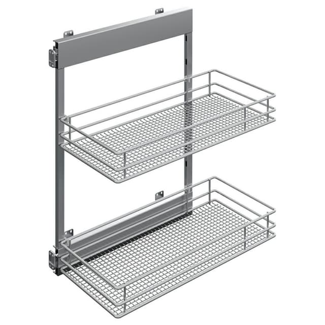 SUB Side Saphir Base Cabinet 2-Tier Organizer, Platinum, Vauth-Sagel