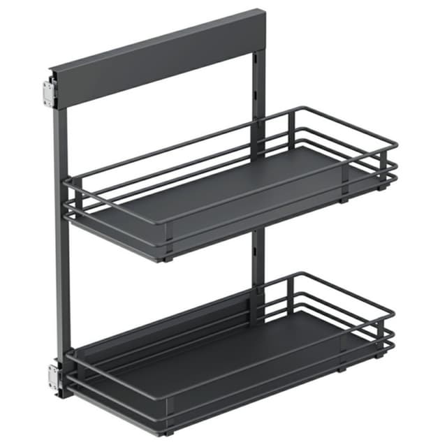 SUB Side Scalea Base Cabinet 2-Tier Organizer, Carbon Steel Gray, Vauth-Sagel