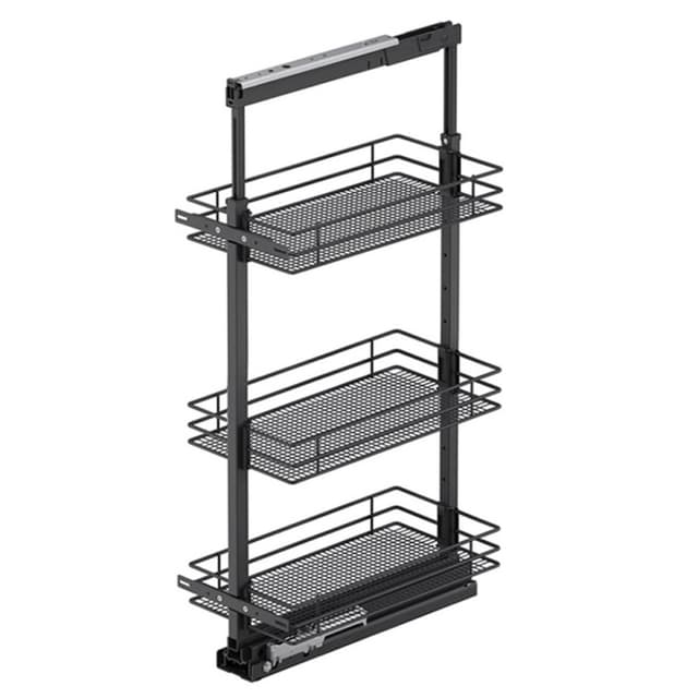 Vauth-Sagel TAL Pantry 3-Shelf Carbon Steel Gray Saphir Basket Pull-Out