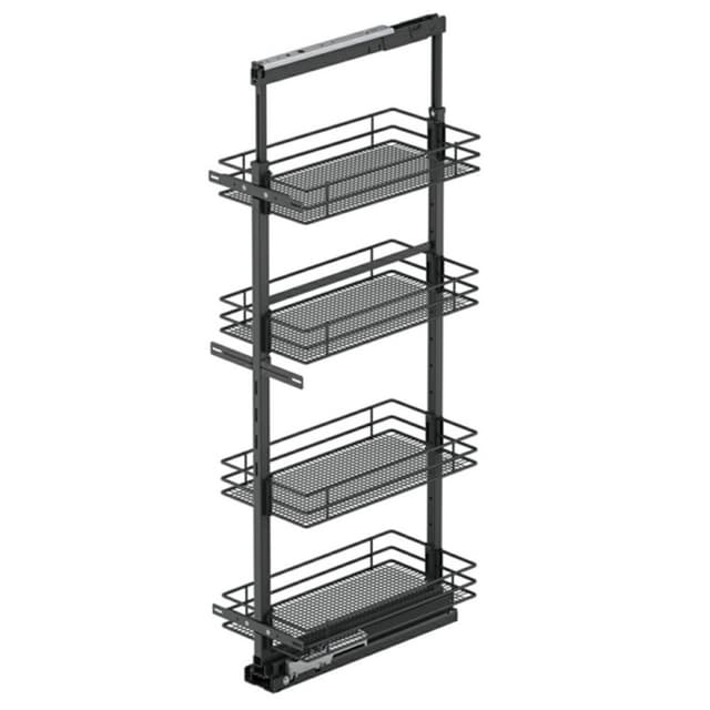 Vauth-Sagel TAL Pantry 4-Shelf Carbon Steel Gray Saphir Basket Pull-Out