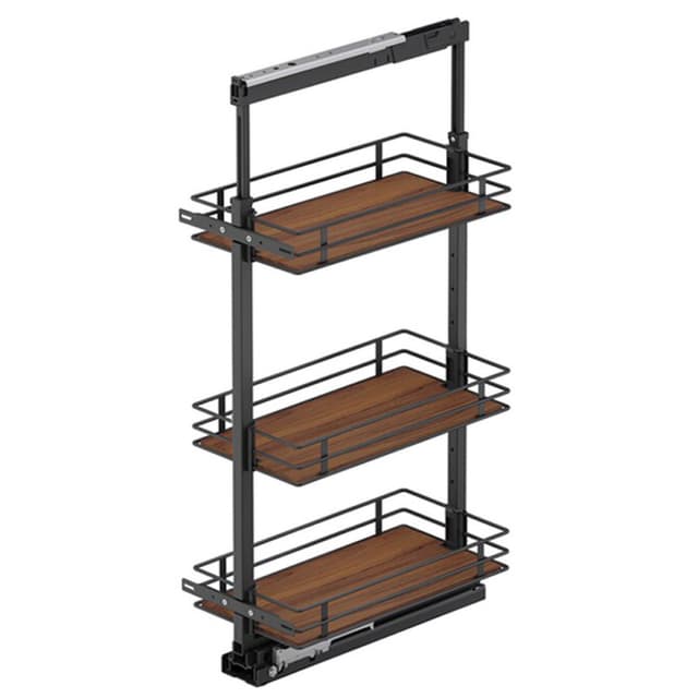 Vauth-Sagel TAL Pantry 3-Shelf Scalea Walnut Basket Pull-Out