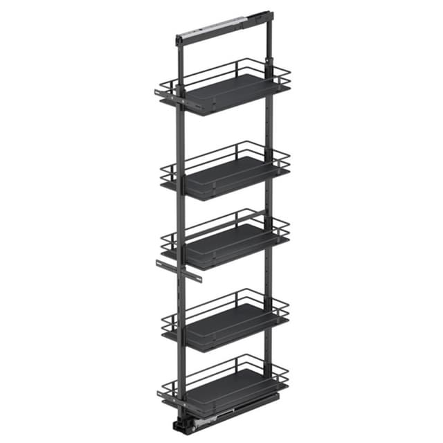 Vauth-Sagel TAL Pantry 5-Shelf Scalea Carbon Steel Gray Basket Pull-Out