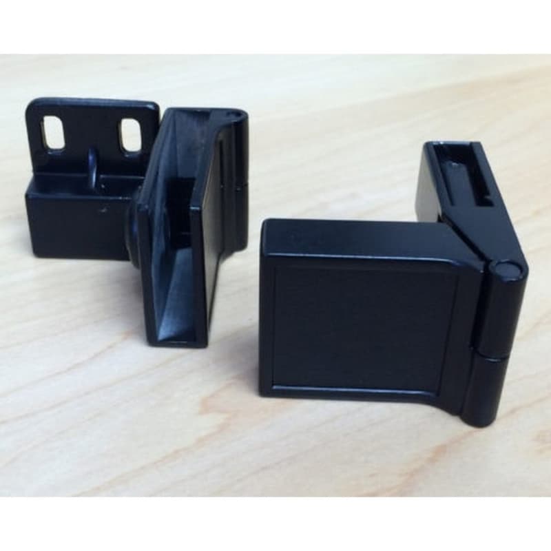 Side-Mount Inset Glass Door 170° Opening Hinge, Black