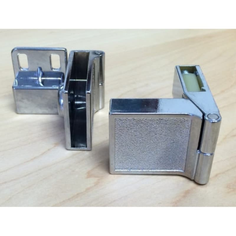 Side-Mount Inset Glass Door 170° Opening Hinge, Polished Chrome