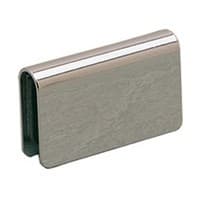 Glass Door Catch Plate with Gasket, Black