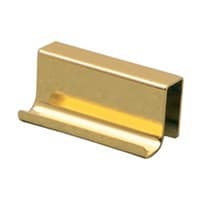 Strike Plate for Glass Doors Pull Style, Black