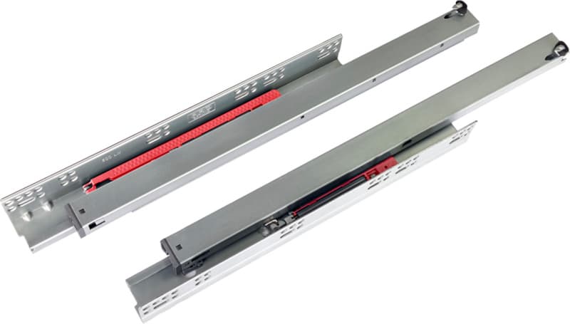 18" Optima Syncronized Undermount Drawer Slide for 5/8" Drawer Material, 100 lb Capacity Full Extension with Soft-Closing