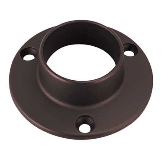 1-5/16" Diameter Closed Flange for Round Closet Rods, Oil-Rubbed Bronze Finish