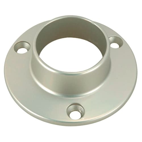 32mm Diameter Closed Flange for Round Closet Rods, Satin Nickel Finish