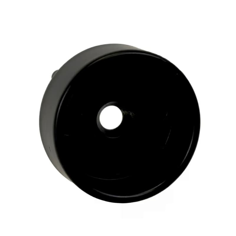 1-5/16" Diameter Closed Flange for Round Closet Rods, Pin Mount, Matte Black Finish