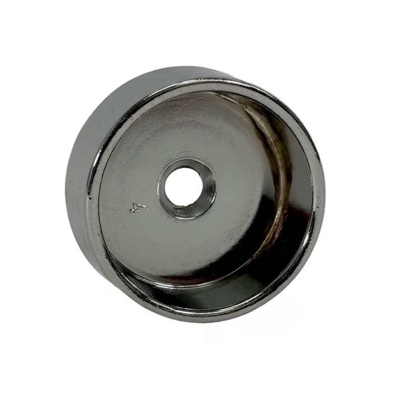 1-5/16" Diameter Closed Flange for Round Closet Rods, Pin Mount, Polished Chrome Finish