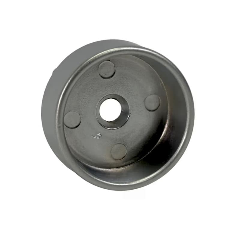 1-5/16" Diameter Closed Flange for Round Closet Rods, Pin Mount, Dull Chrome Finish