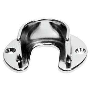 32mm Diameter Open Flange for Round Closet Rods, Satin Nickel