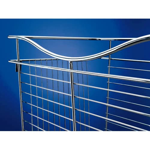 18" x 20" x 18" Wide Heavy-Gauge Pull-Out Wire Basket, Chrome Finish