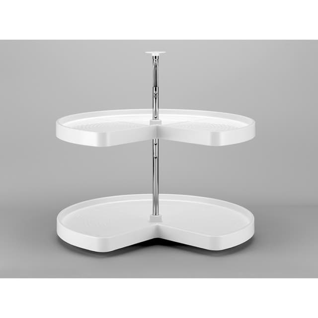 Rev-A-Shelf Corporation LD-2472 Lazy Daisy Series Kidney Lazy Susan Set, 2 Tray