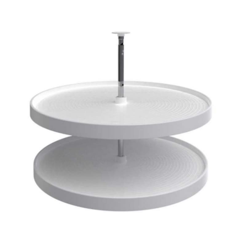 18" Full-Circle Lazy Susan, 32" Height, White, Bulk (6 Sets)