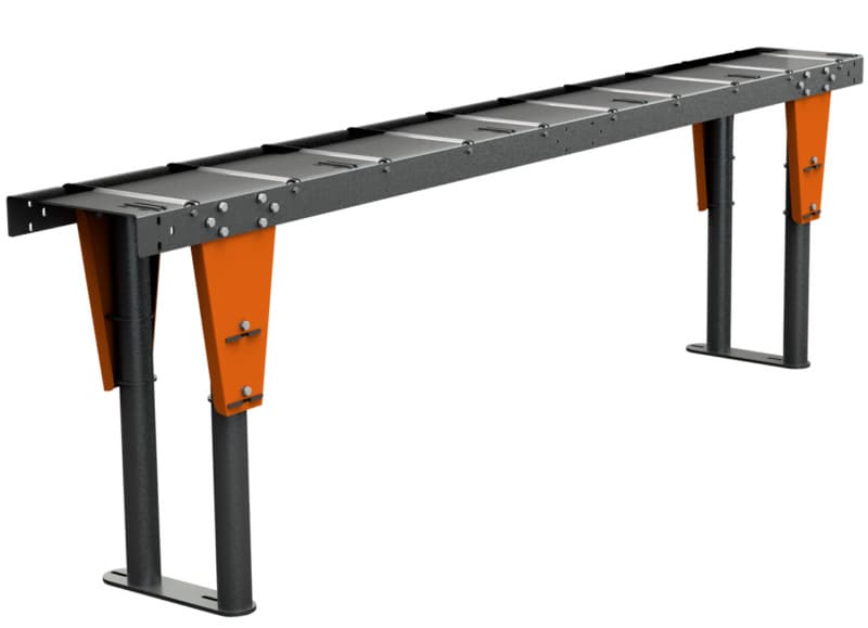 TigerStop TABR06 Steel Roller Material Handling Table 8' L x 14.44" W