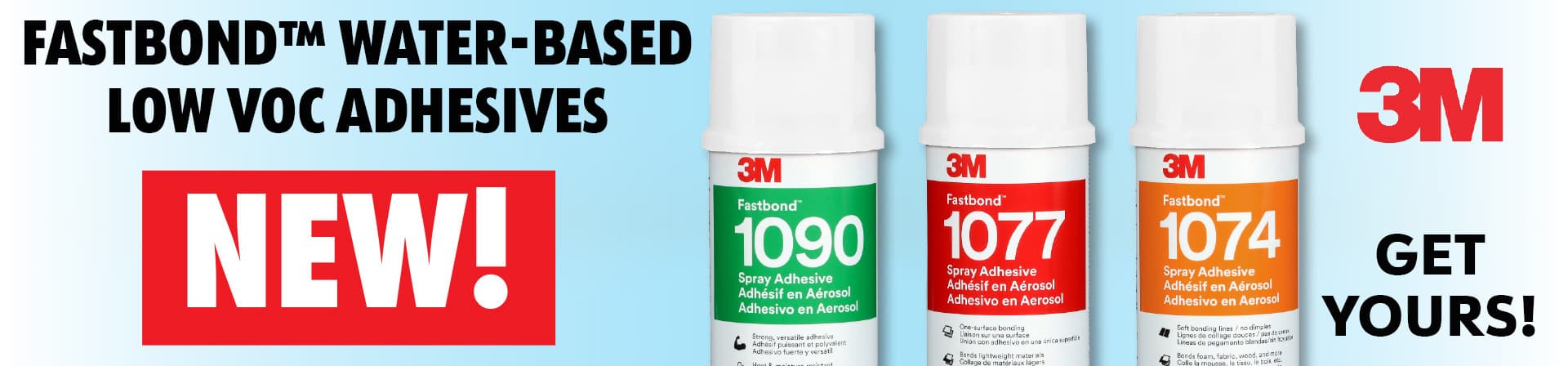 New Fastbond Water-Based Low VOC Adhesives