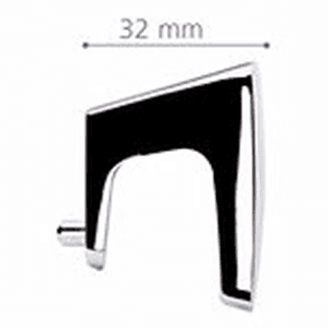 5/8" 2Z198 Series Cabinet Finger Pull, Polished Chrome Alt 3 - Image