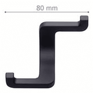 32mm 2Z337 Series Hook, Matte Black Alt 1 - Image