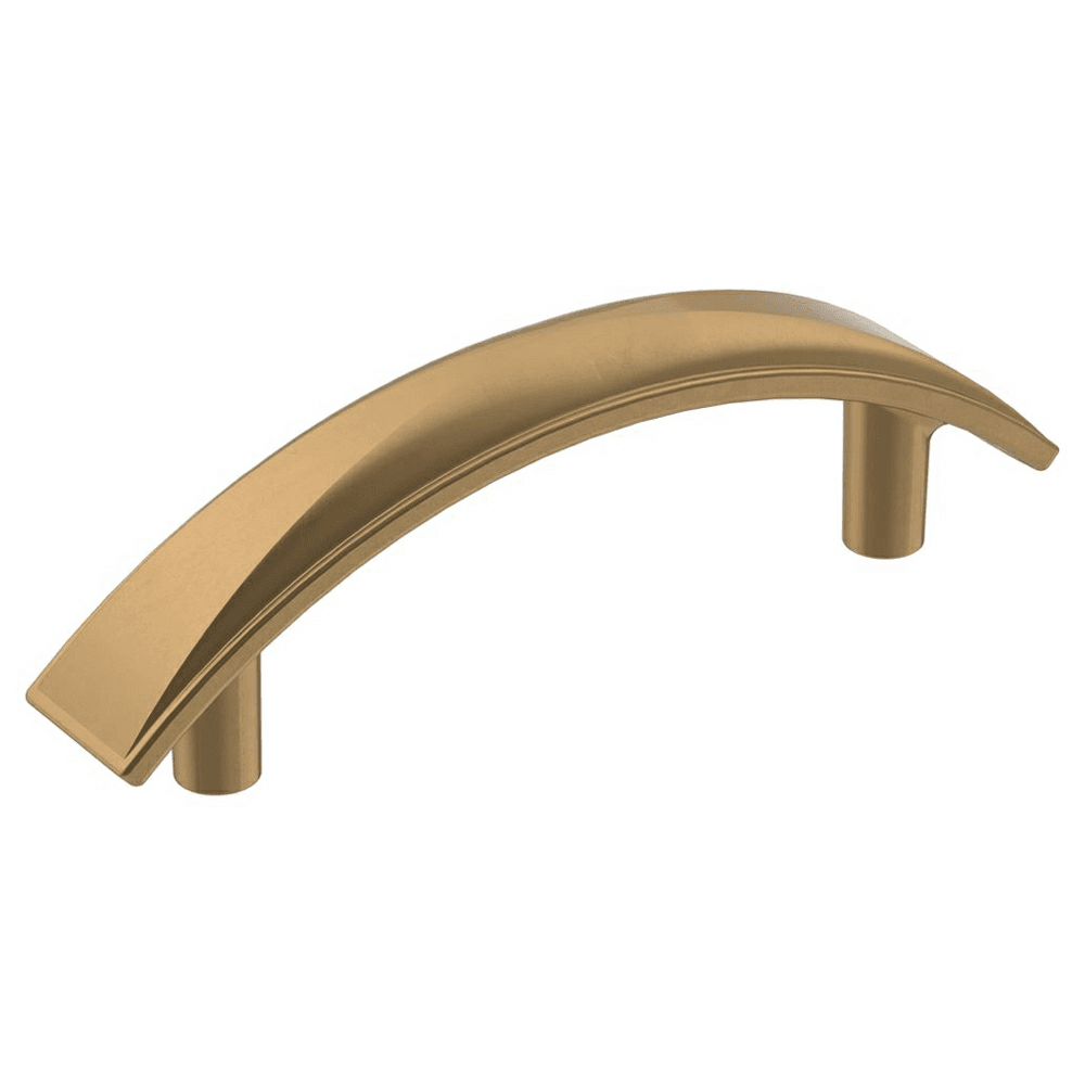 Beveled Curves and Stately Arc of 3" Extensity Arch Pull in Champagne Bronze