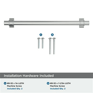 7-9/16" Davenport Cabinet Pull, Polished Nickel Alt 1 - Image