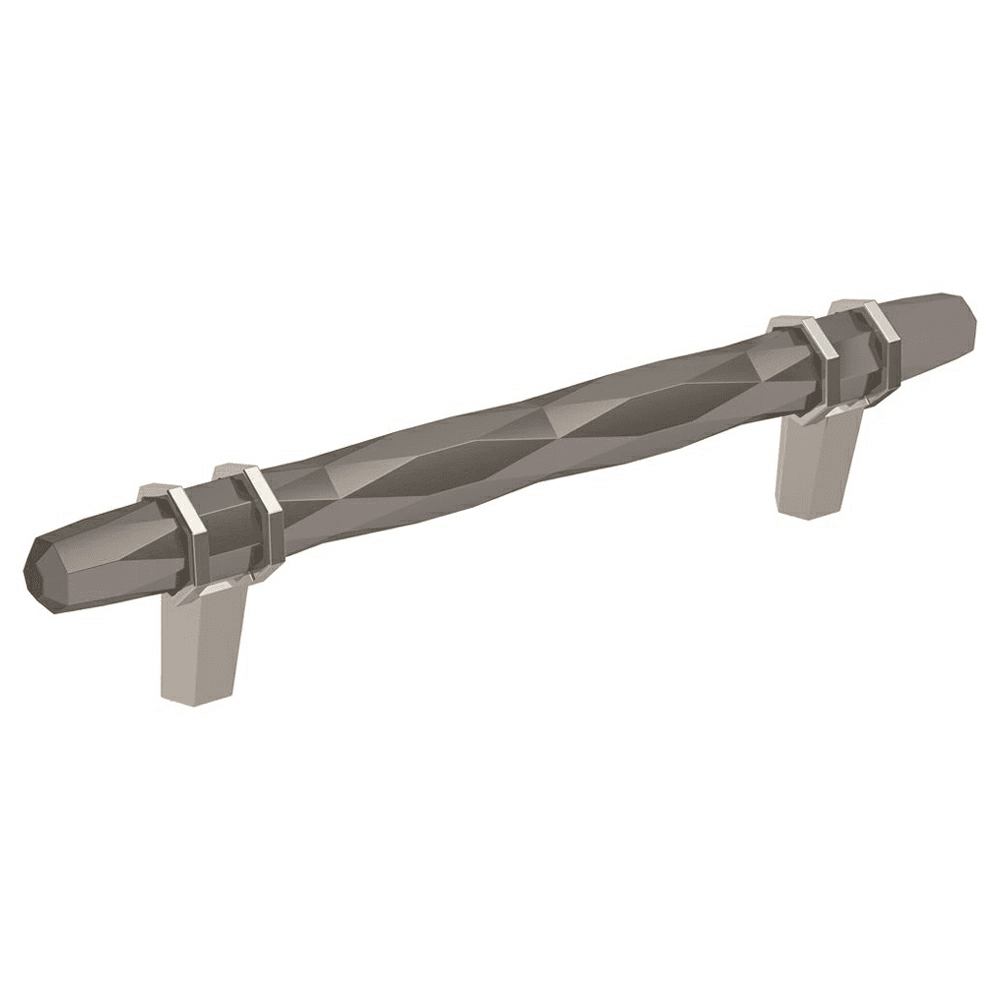 Amerock London Cabinet Pull in Black Chrome/Polished Chrome finish