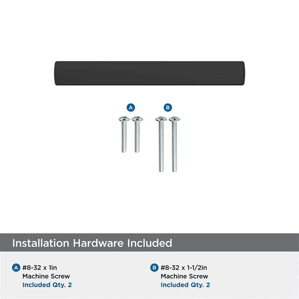 76mm Merced Cabinet Pull, Matte Black Alt 2 - Image