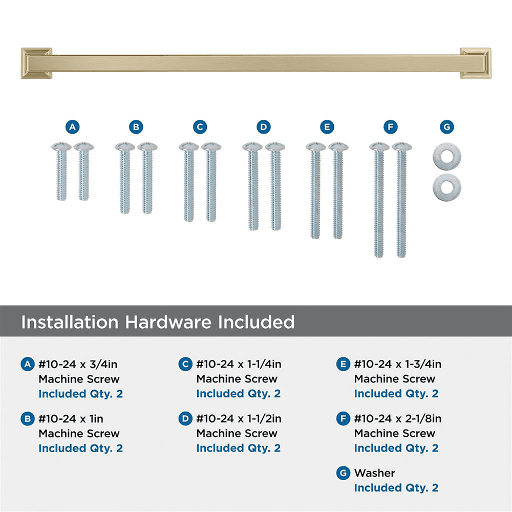 457mm Lintel Appliance Pull, Golden Champagne Alt 2 - Image