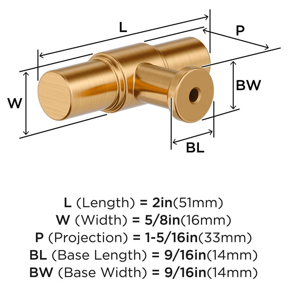 2" Faircrest Cabinet Knob, Champagne Bronze Alt 1 - Image