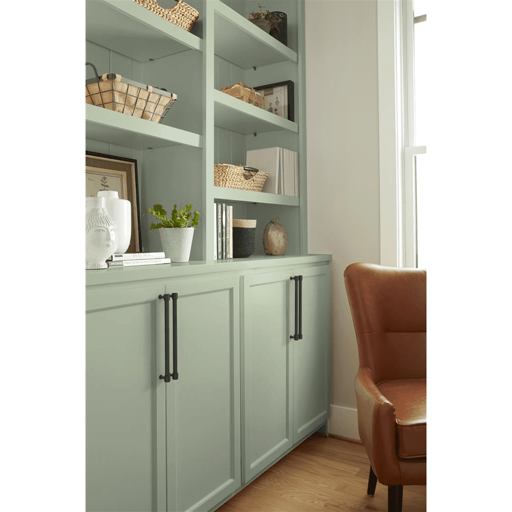 256mm Faircrest Cabinet Pull, Matte Black Alt 4 - Image