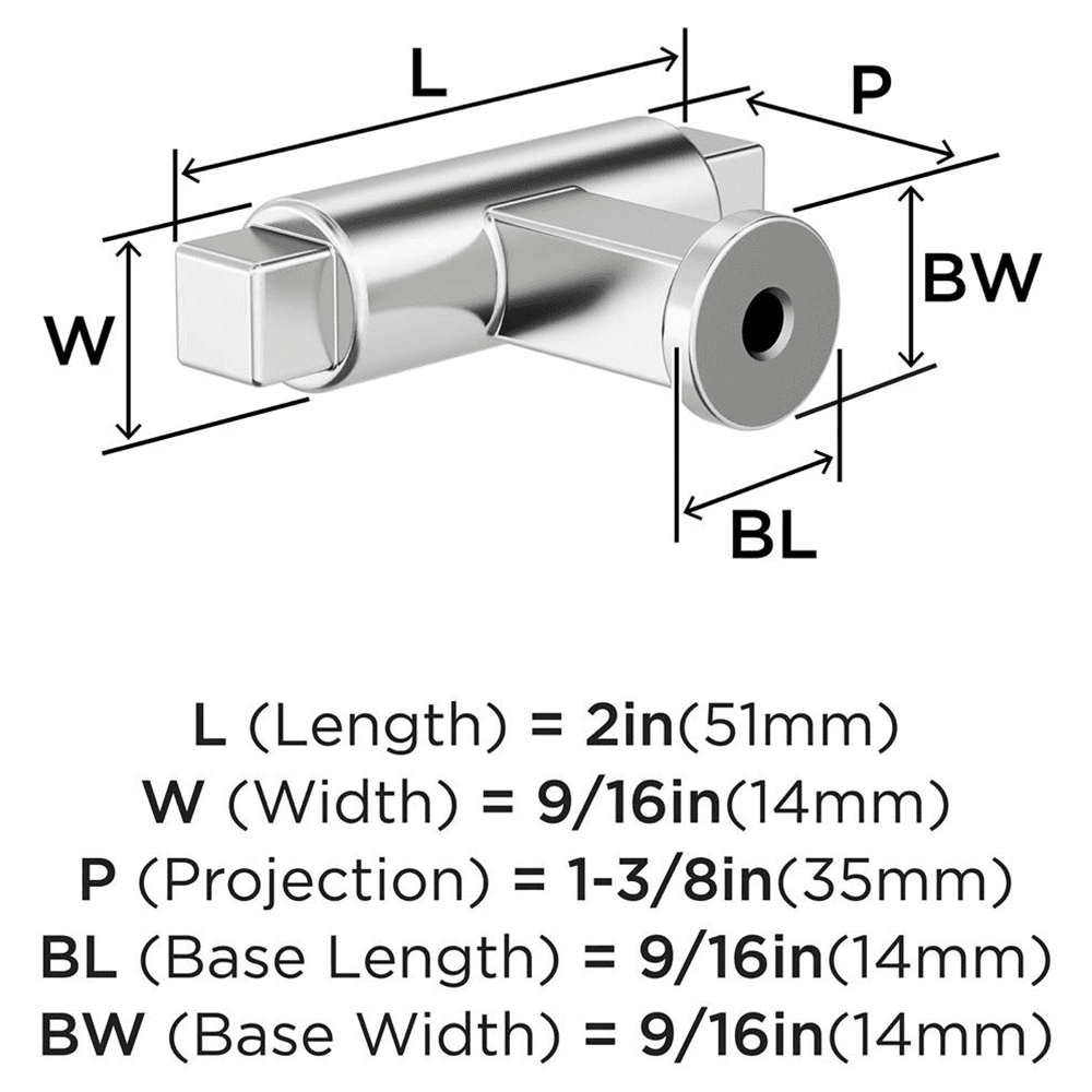 2" Balon Cabinet Knob, Polished Chrome Alt 1 - Image