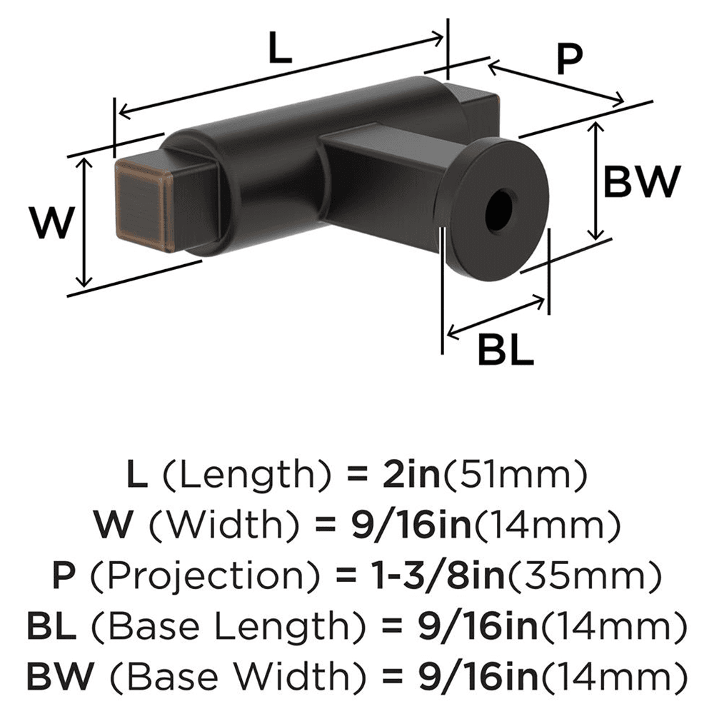 2" Balon Cabinet Knob, Oil-Rubbed Bronze Alt 1 - Image