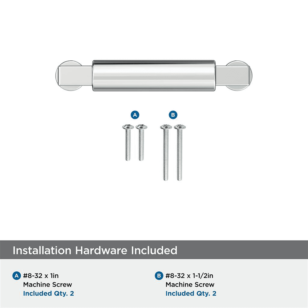 76mm Balon Cabinet Pull, Polished Chrome Alt 2 - Image