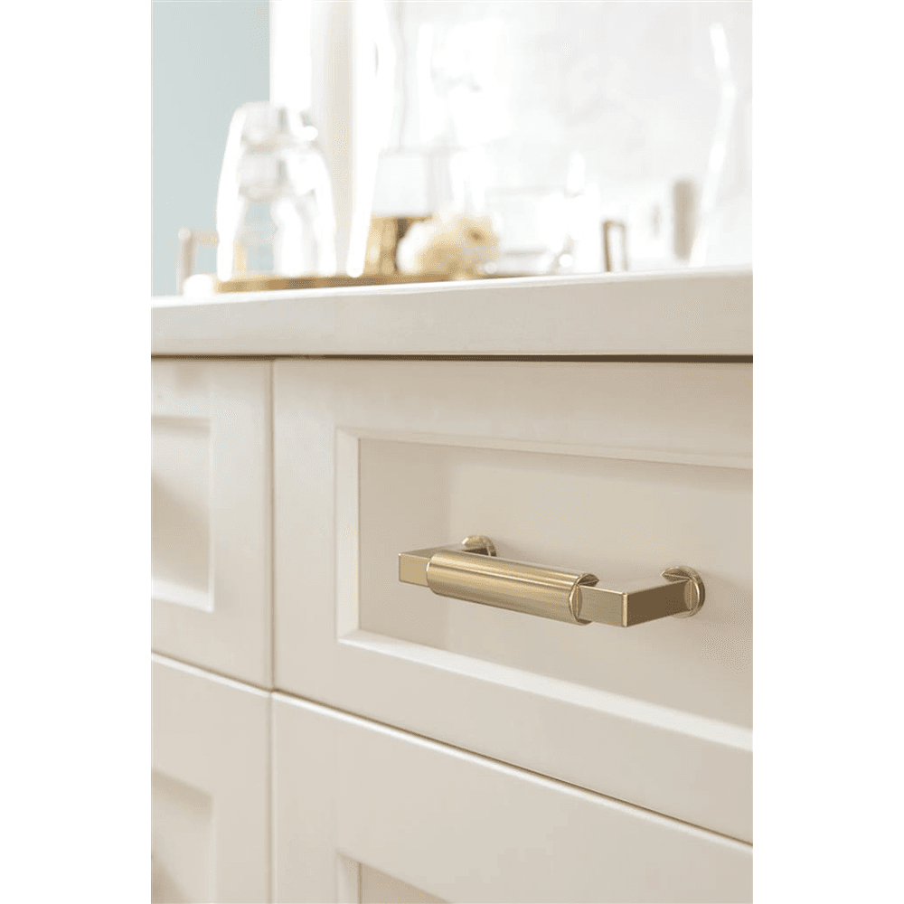 76mm Balon Cabinet Pull, Golden Champagne Alt 3 - Image
