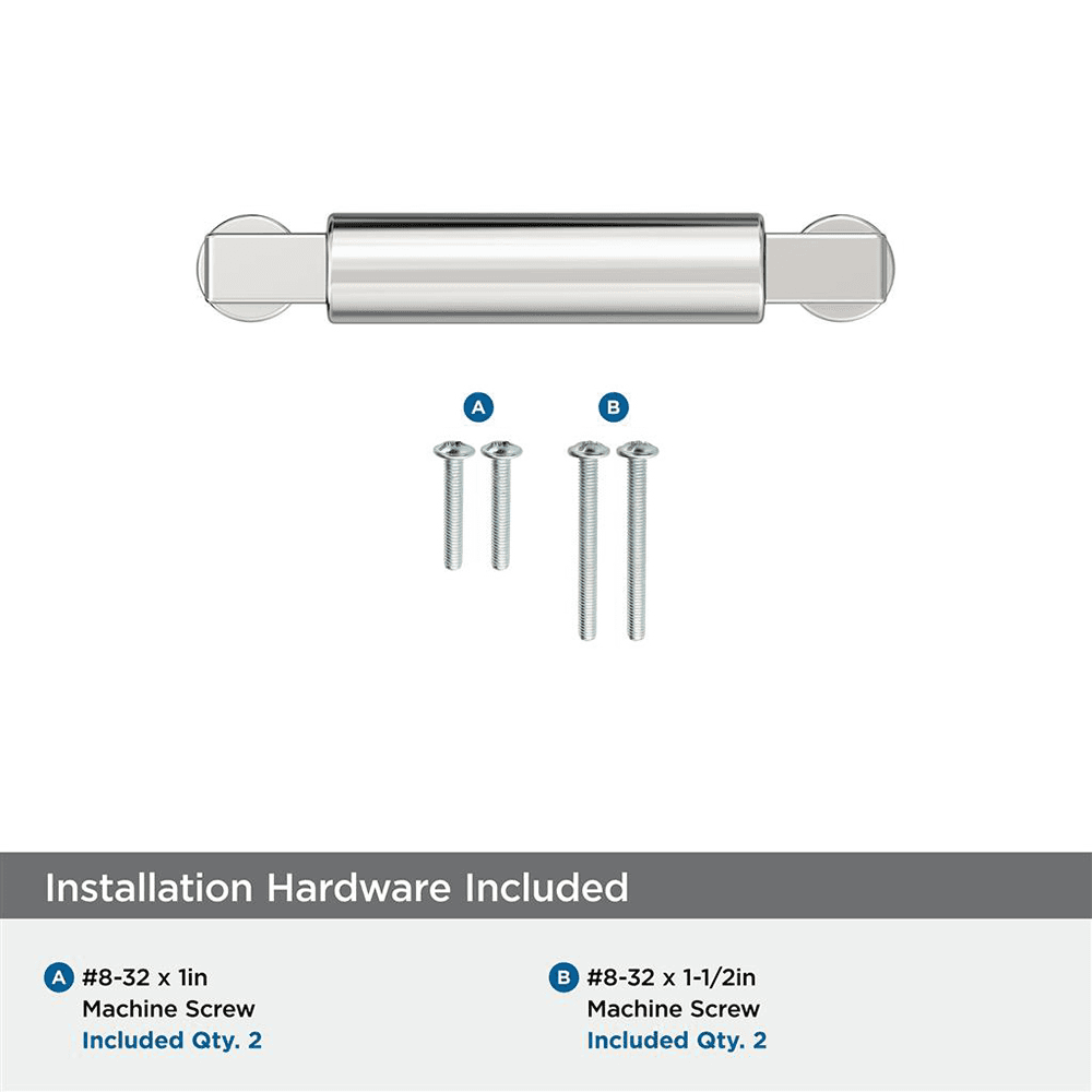 76mm Balon Cabinet Pull, Polished Nickel Alt 2 - Image