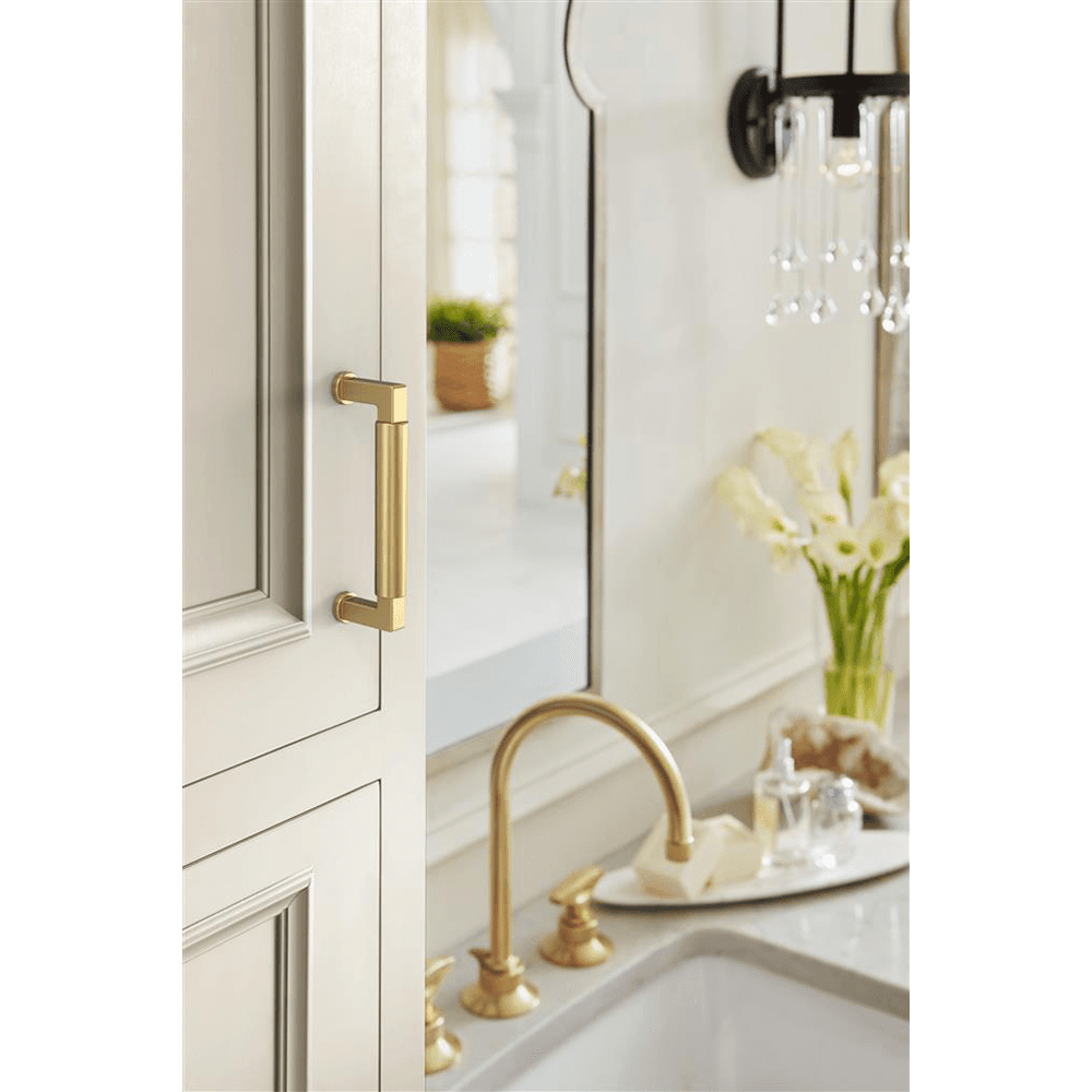 96mm Balon Cabinet Pull, Champagne Bronze Alt 3 - Image