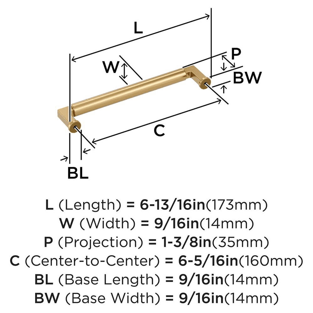 160mm Balon Cabinet Pull, Champagne Bronze Alt 1 - Image