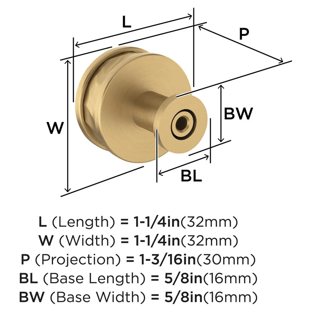 32mm Fairfax Cabinet Knob, Champagne Bronze Alt 1 - Image