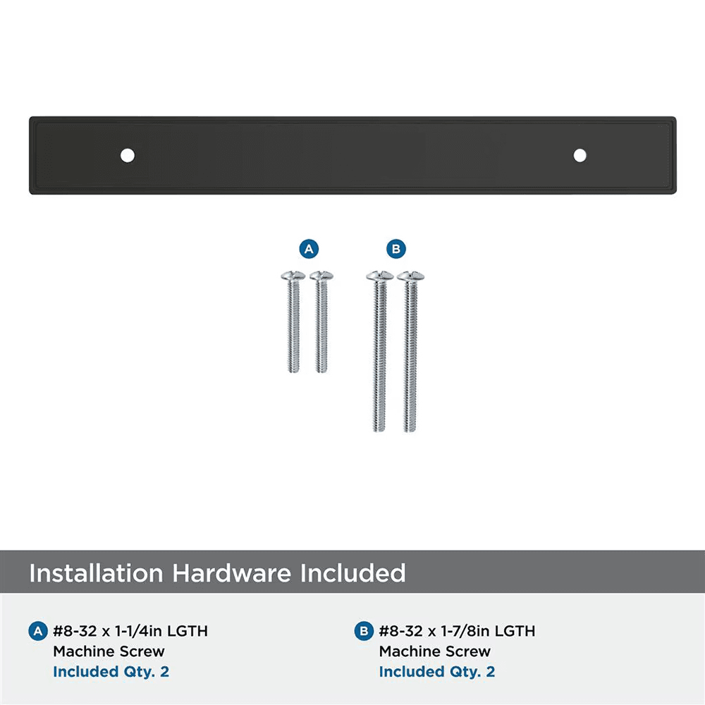 160mm Thoreau Rectangle Backplate, Matte Black Alt 2 - Image