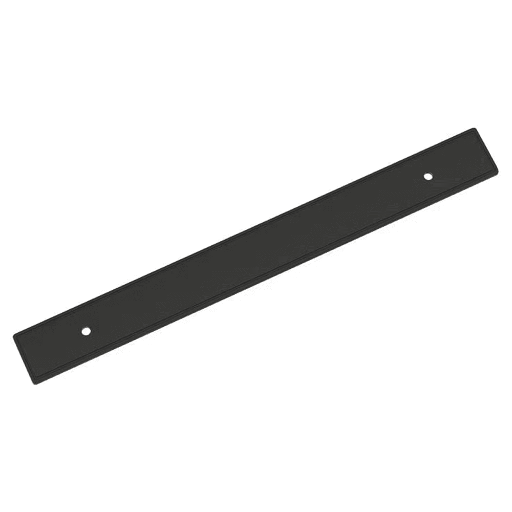 192mm Thoreau Rectangle Backplate, Matte Black Main - Image
