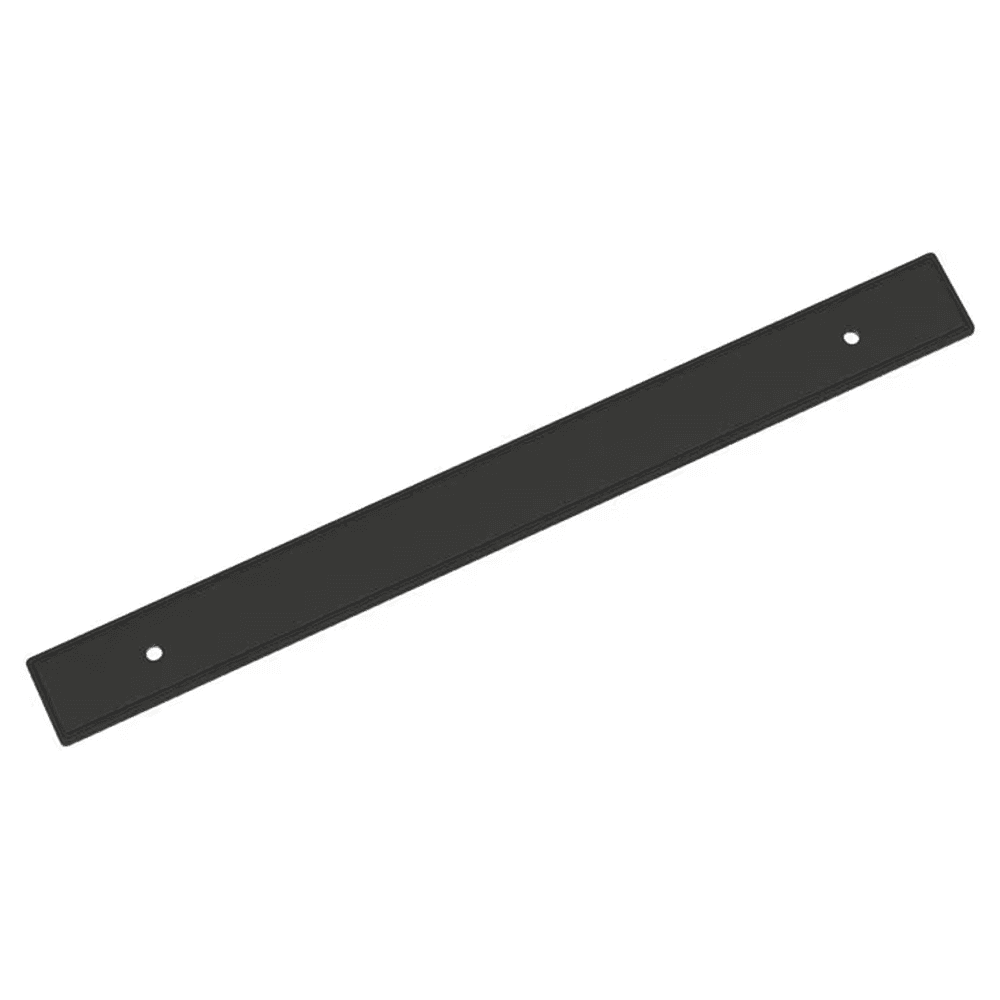 224mm Thoreau Rectangle Backplate, Matte Black Main - Image